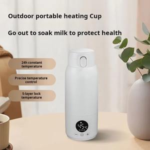 Vaso Calentador de Leche Portátil Inalámbrico para Bebés, Mantiene la Temperatura Constante, Calentador de Agua Portátil, Calentador de Leche Pequeño para el Hogar - Product Image 4