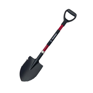 Pelle de sauvetage tout-terrain portable pour voiture en acier au manganèse avec pointe triangulaire inversée en fibre, lame de 17 cm x 23,5 cm, design pointu - Product Image 5