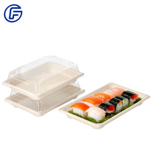 Sinh thái thân thiện phân hủy sinh học Sushi tấm nhật bản Nhà hàng sushi phục vụ món ăn dùng một lần compostable sợi tấm - Product Image 1