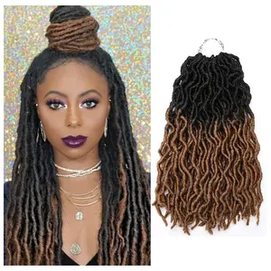 24 Inch Ombre Wholesale Synthetic Crochet Gypsy Locs Goddess Faux Hair Machine For Making Synthetic Hair Braids Cheap Price