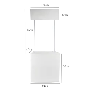 Mesa de Exhibición para Ferias Comerciales, Mesa de Publicidad y Promoción, Mesas de Muestreo Plegables de Plástico para <span class=keywords><strong>Marketing</strong></span> y Promoción al Aire Libre - Product Image 1