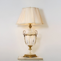 Lampe de table élégante et moderne en cristal blanc avec LED, éclairage intérieur de qualité supérieure pour la chambre à coucher, le salon, la salle à manger