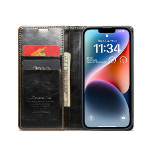 เคสหนัง <span class=keywords><strong>CaseMe</strong></span> Crazy Horse สำหรับ <span class=keywords><strong>iPhone</strong></span> 14 Pro Max เคสโทรศัพท์มือถือแบบกระเป๋าใส่บัตร สำหรับ <span class=keywords><strong>iPhone</strong></span> 14 13 12 Pro Max Xr <span class=keywords><strong>Xs</strong></span> 7 8 Se - Product Image 2