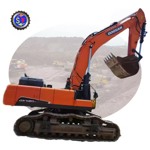 Doosan Dx520 Maquinaria de construcción de Corea de alta calidad usada Excavadora de segunda mano sobre orugas Doosan 520 - Product Image 1