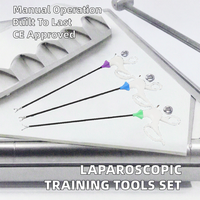 Ensemble d'instruments de formation pour simulateur laparoscopique manuel en plastique FIDA (Maryland/Pince à préhension/Scissors)