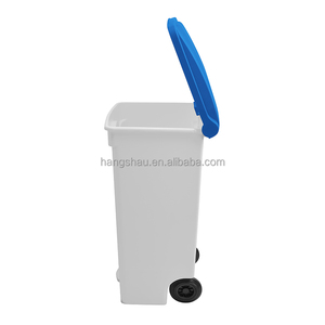 سلة قمامة 68 لتر عالية الجودة سلة قمامة بلاستيكية بعجلات ملائمة للحدائق مع عجلات - Product Image 4