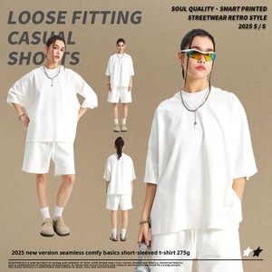 2025 nuovo prodotto di grandi dimensioni stile Casual stile Casual per uomo a maniche corte da uomo Oversize primavera estate di marca alla moda Oversize - Product Image 3