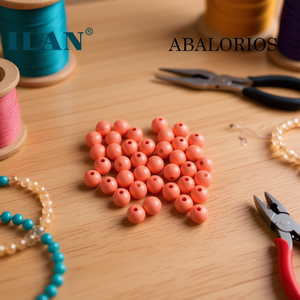 Ilan Abalorios Perline di colore solido da 10 mm 40 pezzi per la creazione di gioielli - Product Image 3