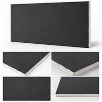 Plafond suspendu en fibres minérales perforées noires Morden 600x600mm (2x2 pieds) à NRC élevé 0.70, acoustique et ignifuge