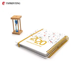 Free Samples Custom LOGO Diary Book With Spiral Binding Hardcover Notepad Journal Planner Book Notebooks Printing Service