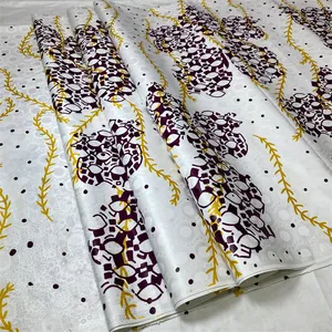 Tela Jacquard Bazin Riche <span class=keywords><strong>de</strong></span> algodón <span class=keywords><strong>de</strong></span> <span class=keywords><strong>Alemania</strong></span> que brilla después del lavado, mantiene el brillo después del lavado - Product Image 1