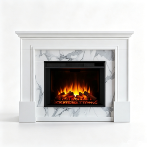 Insert de Cheminée Électrique de Luxe 60 Pouces avec Couleurs de <span class=keywords><strong>Flamme</strong></span> Réglables et Contrôle par Écran Tactile pour Villa, Complexe Hôtelier, Suite, Hall d'Hôtel - Product Image 3