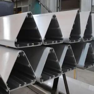工厂价格薄壁空心铝三角四分之一管/管挤压铝三角窗管