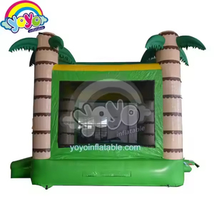 Structure gonflable tropicale de 14 pieds, design île paradis, en PVC de qualité commerciale, centre de jeux pour enfants, équipement de fête - Product Image 1