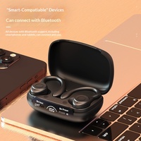 Pasokan Langsung Pabrik Earphone Baru Y7 Model Pribadi untuk Olahraga Lari, Tahan Air IPX5 5.3, TWS dengan Layar Digital