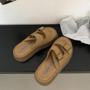 Ciabatte con suola spessa nuove <span class=keywords><strong>pantofole</strong></span> <span class=keywords><strong>rosa</strong></span> da donna estive all'aperto - Product Image 6