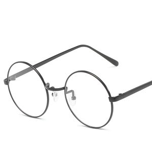 للجنسين ريترو مصمم المعادن صفر الديوبتر نظارات الراقي نظارات دائرية إطار بصري عادي قصر النظر الإطار مرآة النظارات - Product Image 6