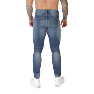 Jeans en denim de haute qualité en gros, pantalons slim pour hommes, pantalons en denim décontractés pour hommes, jeans classiques avec logo personnalisé pour hommes - Product Image 2