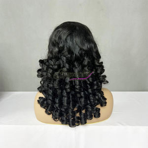 Pelucas de Cabello Humano con Encaje, 250% de Densidad, Pelucas de Cabello Humano para Mujer, SDD 18 Pulgadas # Peluca de Cabello Frontal N Spring Curl 13*4 - Product Image 1