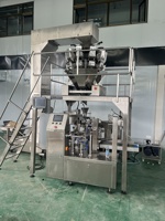 Machine d'emballage Doypack entièrement automatique à pesage multi-têtes 500g 1kg, machines de remplissage pour noix, riz et céréales