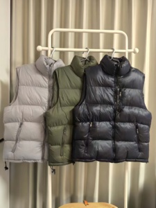 Gilet Casual Unisex Autunno/Inverno Impermeabile con Ricamo 3D, Colletto Caldo, <span class=keywords><strong>Senza</strong></span> <span class=keywords><strong>Maniche</strong></span>, con Cerniera, Traspirante - Product Image 3