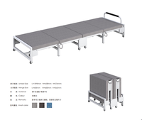 Lit pliant simple en métal moderne, confortable, avec rangement et fonction canapé-lit, gain de place, idéal pour dortoir, bureau ou sieste au bureau