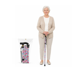 Bastoncini da Trekking Pieghevoli in Lega di Alluminio, Telescopici a 5 Sezioni, Bastone da Passeggio <span class=keywords><strong>Portatile</strong></span> Stampato - Product Image 1