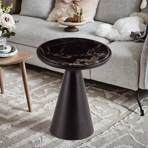 <span class=keywords><strong>Table</strong></span> <span class=keywords><strong>basse</strong></span> en <span class=keywords><strong>tronc</strong></span> de bouleau <span class=keywords><strong>avec</strong></span> glands en laiton pour meubles de salon - Product Image 4
