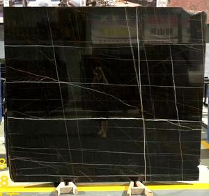 Marbre Noir et or, nouvelle collection, accessoire élégant, Noir et jaune or avec veines blanches - Product Image 2