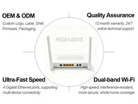 NOUVEAU ONU/ONT EG8145V5 XPON BI-BANDE 4GE+USB 2,4 GHz 5 GHz HG8145V5 ROUTEUR WI‑FI Version anglaise GPON EPON ONT ONU HS8145V5