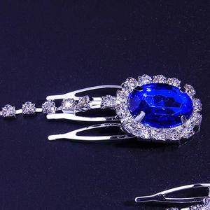 Mode bijoux de mariage élégants coiffures cristal <span class=keywords><strong>diamant</strong></span> chaîne de cheveux accessoires de cheveux - Product Image 2