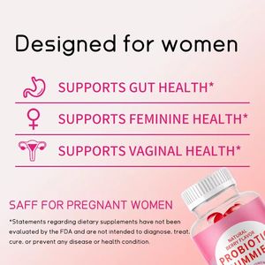Gommose Probiotiche per Donne per l'Equilibrio Digestivo e la Salute Vaginale, Fornitura OEM con Etichetta Privata per Adulti <span class=keywords><strong>ma</strong></span> <span class=keywords><strong>Non</strong></span> per Donne in Gravidanza - Product Image 5