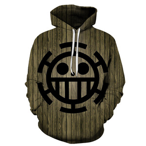 Felpa con Cappuccio Casual da Uomo in Maglia con Stampa 3D Anime Monkey D Luffy <span class=keywords><strong>One</strong></span> <span class=keywords><strong>Piece</strong></span> Stile Harajuku - Product Image 1