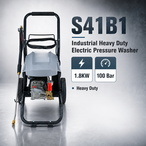 Hidrolavadora Eléctrica Industrial <span class=keywords><strong>de</strong></span> Alta Resistencia S41B1, 1.8KW, 100 Bares, Máquina <span class=keywords><strong>de</strong></span> Limpieza Comercial <span class=keywords><strong>para</strong></span> Lavado <span class=keywords><strong>de</strong></span> Autos - Product Image 1