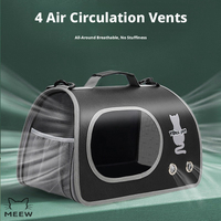 Sac de transport rétro marron en PU pour animaux de compagnie, avec fenêtre ovale transparente et respirante, pour petits chats, idéal pour les voyages en extérieur
