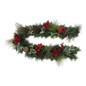 Customized 6ft Party Decor Christmas <b>Wreath</b> Garland Indoor <b>Decoration</b> Pvc Christmas Garland - Product Image 1