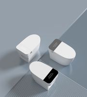 Siège de toilette intelligent à chasse automatique de luxe pour villas, WC rond à télécommande, ensemble de toilettes à poser au sol