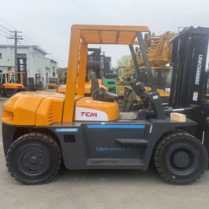 Used Forklift Stacker Pallet Truck Diesel 7 TON TCM FD70 Mitsubishi//Heli/KOMATSU Japanese ISUZU Engine <b>Side</b> Shift port machine - Product Image 1