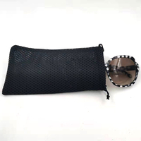 Étui de lunettes de soleil en Nylon coloré à Double ficelle, sac de lunettes de soleil multifonction à carreaux doux
