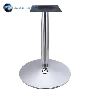 Novo design metal restaurante móveis aço inoxidável mesa pernas cromo mesa pernas para venda