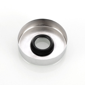 Capuchon décoratif rond en acier inoxydable pour robinet, à clipser, pour tuyau d'eau - Product Image 1