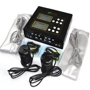 Dual Ionic Foot Bath Detox Machine System Far Infrared Belt Two Ion Cleanse Array Foot Detox Spa Massager