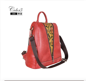 Andong Retro <b>Backpack</b> for <b>Women</b> Genuine Cow Leather Shoulder Bag Handbag Vintage Elegant Ladies Large Capacity <b>Backpacks</b> Retro - Product Image 3