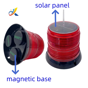 Nhà sản xuất nón giao thông cảnh báo LED ánh sáng năng lượng mặt trời hàng không biển tắc nghẽn đèn - Product Image 2
