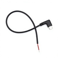 Câble de charge rapide USB type-c personnalisé coude à 90 degrés à angle droit ouvert usage industriel conducteur en cuivre 250V isolation PVC