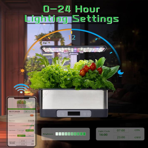 Mini-jardin intelligent pour plantes d'intérieur en gros, 12 pots, lampe de culture 24W, pots à herbes et jardinières - Product Image 5