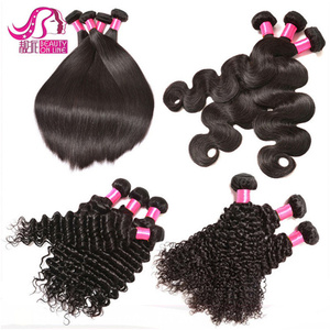 Extensiones de cabello humano ondulado y mojado, mechones de pelo brasileño virgen de <span class=keywords><strong>tres</strong></span> tonos, Color #1B/4/27 humano - Product Image 5