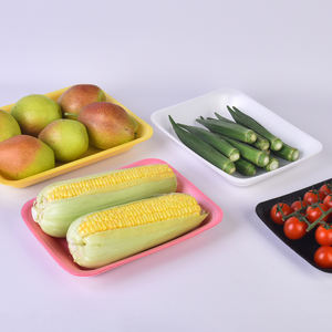 Vassoio in Plastica PET Riciclabile Monouso per Imballaggio di Frutta Verdura e Carne per Supermercati - Product Image 2