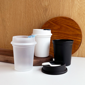 Mini gobelet réutilisable 340 ml avec couvercle basique et bouchon en silicone, petite tasse à expresso et mug à café en PP pour les voyages - Product Image 5
