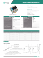 Module de relais 4 canaux 1NO à contact sec basse puissance 5A SMD-04DO-1NO-DRY-TT, sortie PLC 24V CC, bloc de bornes pour rail DIN